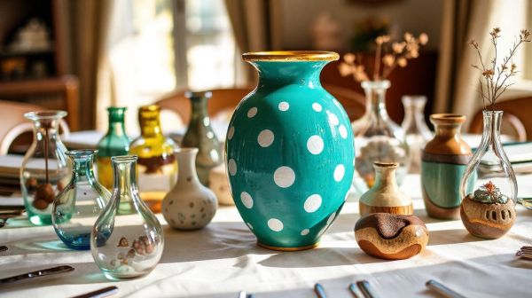 Cadeaux créatifs : design de vases amusants et objets tendance